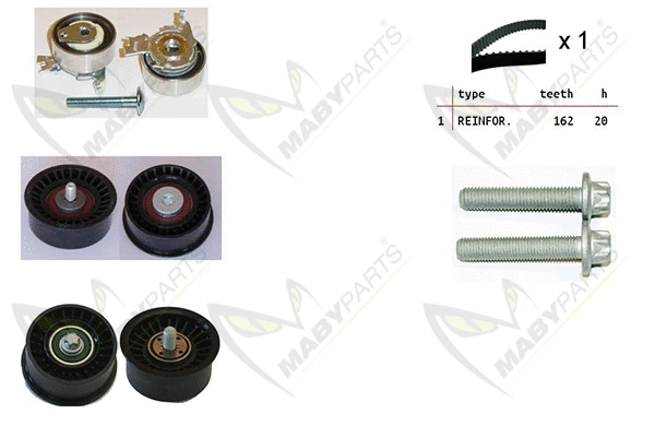 Kit de courroie crantée MABYPARTS OBK010101