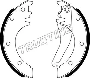 Jeu de mâchoires de frein TRUSTING 034.123