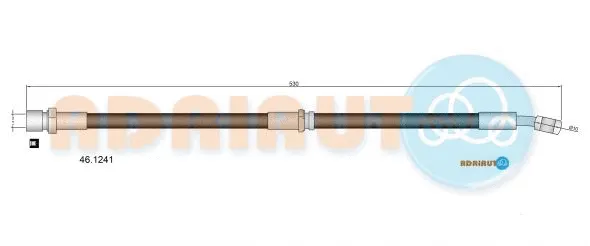 Flexible de frein ADRIAUTO 46.1241