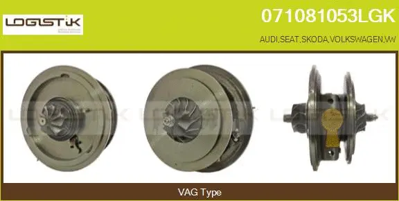 Groupe carter, turbocompresseur LGK 071081053LGK