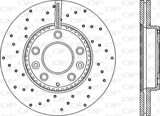 Disque de frein OPEN PARTS BDRS2135.25