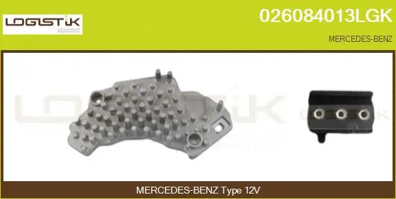 Résistance, pulseur d'air habitacle LGK 026084013LGK