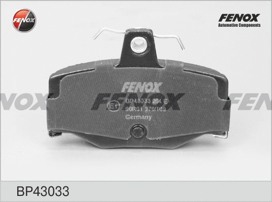 Kit de plaquettes de frein, frein à disque FENOX BP43033