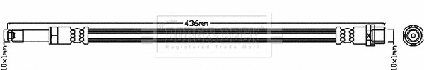 Flexible de frein BORG & BECK BBH8447