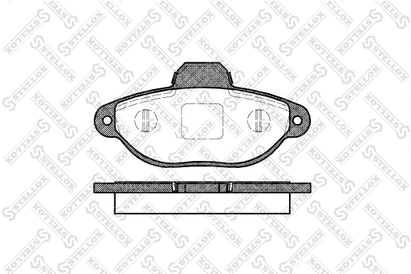 Kit de plaquettes de frein, frein à disque STELLOX 425 020-SX