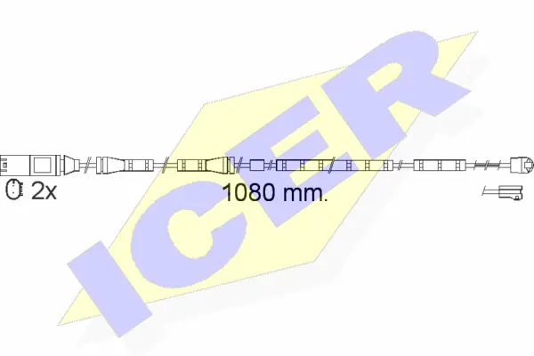 Contact d'avertissement, usure des plaquettes de frein ICER 610558 E C