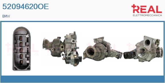 Turbocompresseur, suralimentation REAL 52094620OE