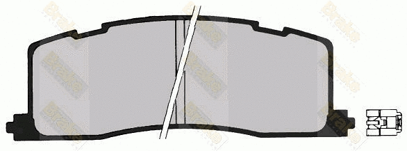 Kit de plaquettes de frein, frein à disque Brake ENGINEERING PA845
