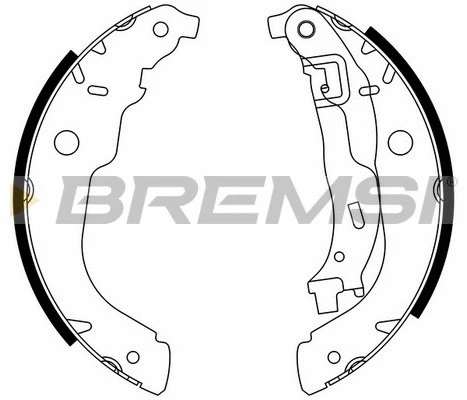Jeu de mâchoires de frein BREMSI GF0389