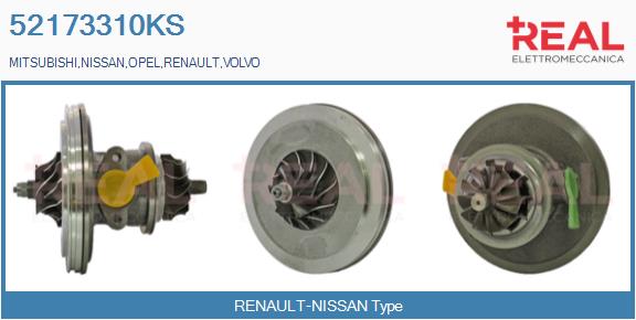 Groupe carter, turbocompresseur REAL 52173310KS