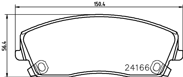 Kit de plaquettes de frein, frein à disque MINTEX MDB2697