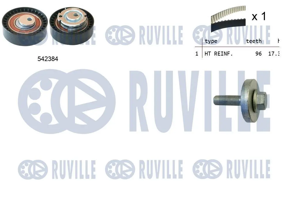 Kit de courroie crantée RUVILLE 550340