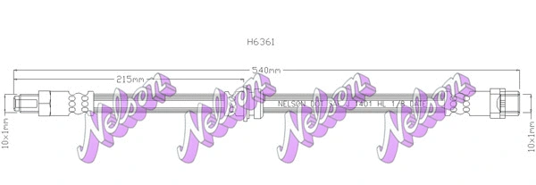 Flexible de frein KAWE H6361