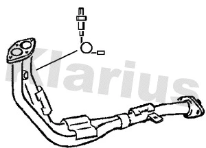 Tuyau d'échappement KLARIUS 301190