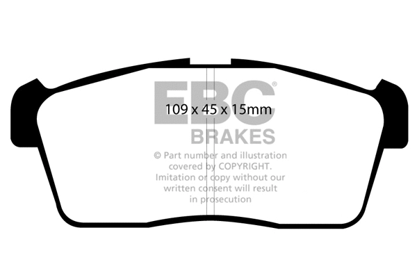 Kit de plaquettes de frein, frein à disque EBC Brakes DP21344