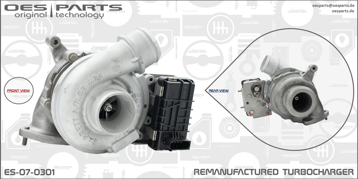 Turbocompresseur, suralimentation OES PARTS ES-07-0301