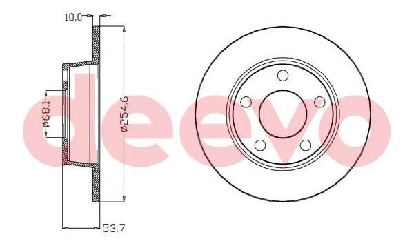 Disque de frein DEEVO BD12920