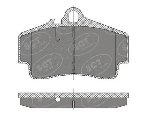 Kit de plaquettes de frein, frein à disque SCT - MANNOL SP 449 PR