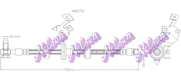 Flexible de frein KAWE H6217Q