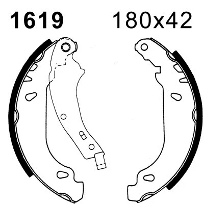 Jeu de mâchoires de frein BSF 01619