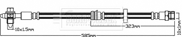Flexible de frein BORG & BECK BBH8101