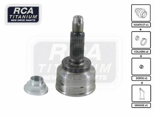 Jeu de joints, arbre de transmission RCA FRANCE MA23