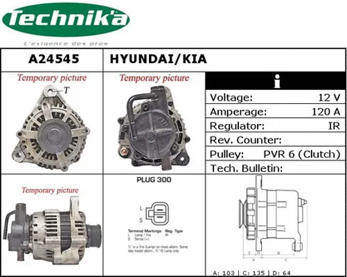 Alternateur Technika A24545
