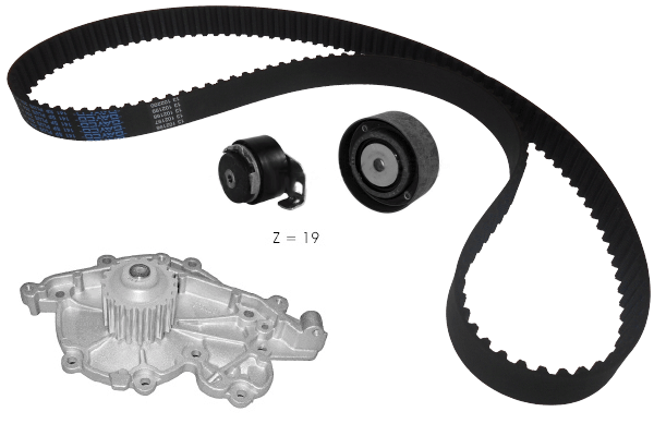 Pompe à eau + kit de courroie crantée TECDRIVE TKPE0045