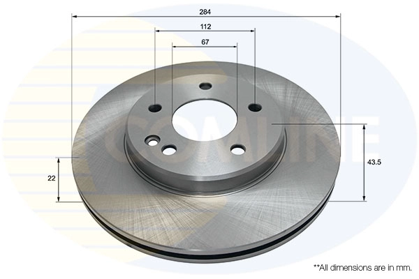 Disque de frein COMLINE ADC1602V