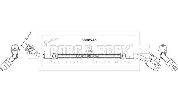 Flexible de frein BORG & BECK BBH8948