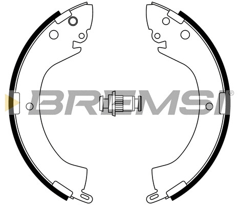 Jeu de mâchoires de frein BREMSI GF0813A