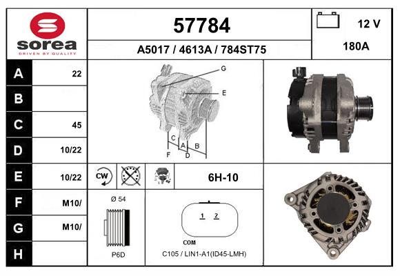 Alternateur EAI 57784
