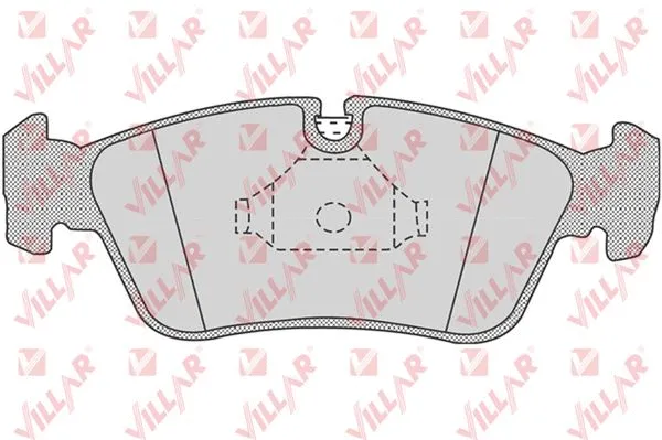 Kit de plaquettes de frein, frein à disque VILLAR 626.0757