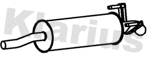 Silencieux arrière KLARIUS 241034
