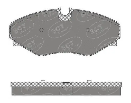 Kit de plaquettes de frein, frein à disque SCT - MANNOL SP 495 PR