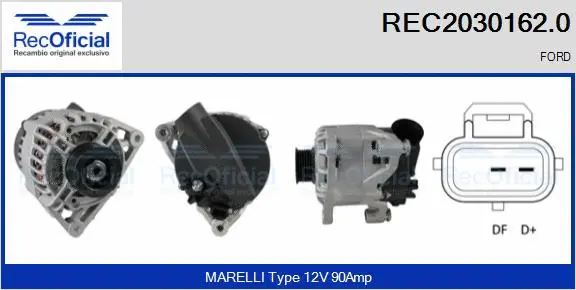 Alternateur RECOFICIAL REC2030162.0