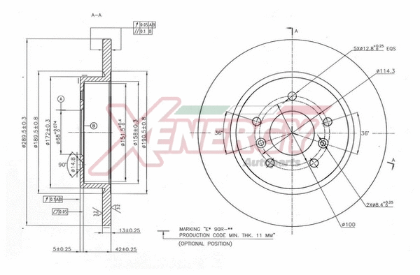 Disque de frein AP XENERGY X601529