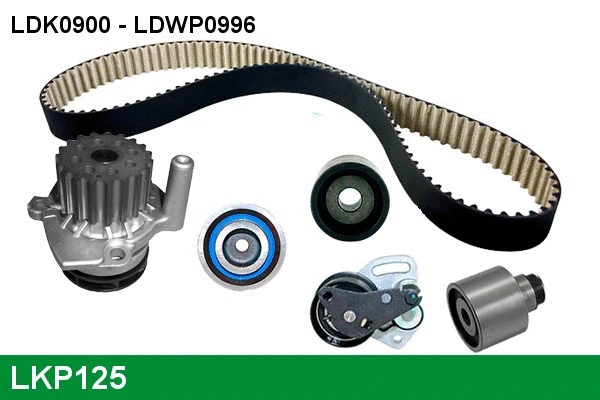 Pompe à eau + kit de courroie crantée LUCAS LKP125