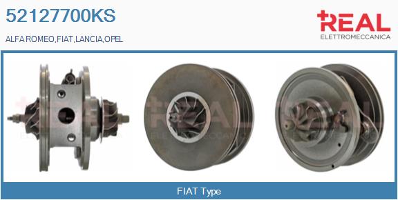 Groupe carter, turbocompresseur REAL 52127700KS
