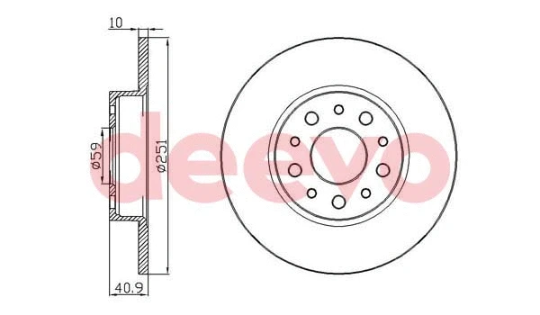 Disque de frein DEEVO BD10150