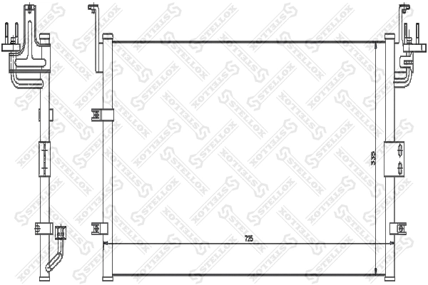 Condenseur, climatisation STELLOX 10-45104-SX