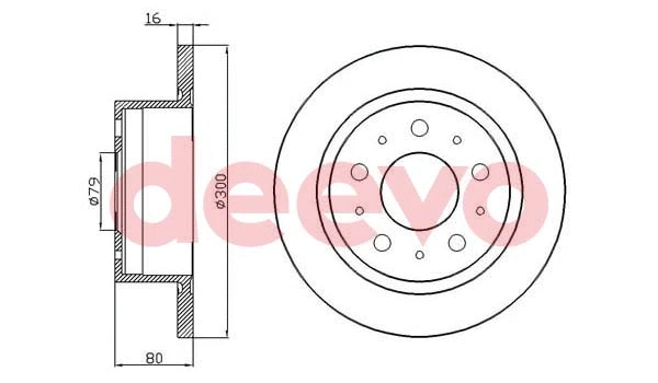 Disque de frein DEEVO BD20860