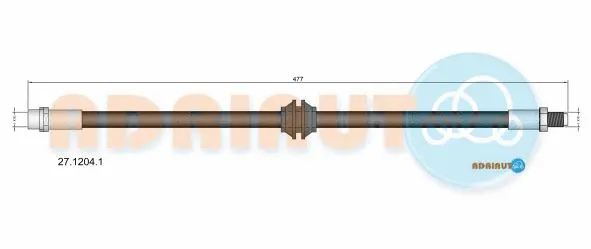 Flexible de frein ADRIAUTO 27.1204.1
