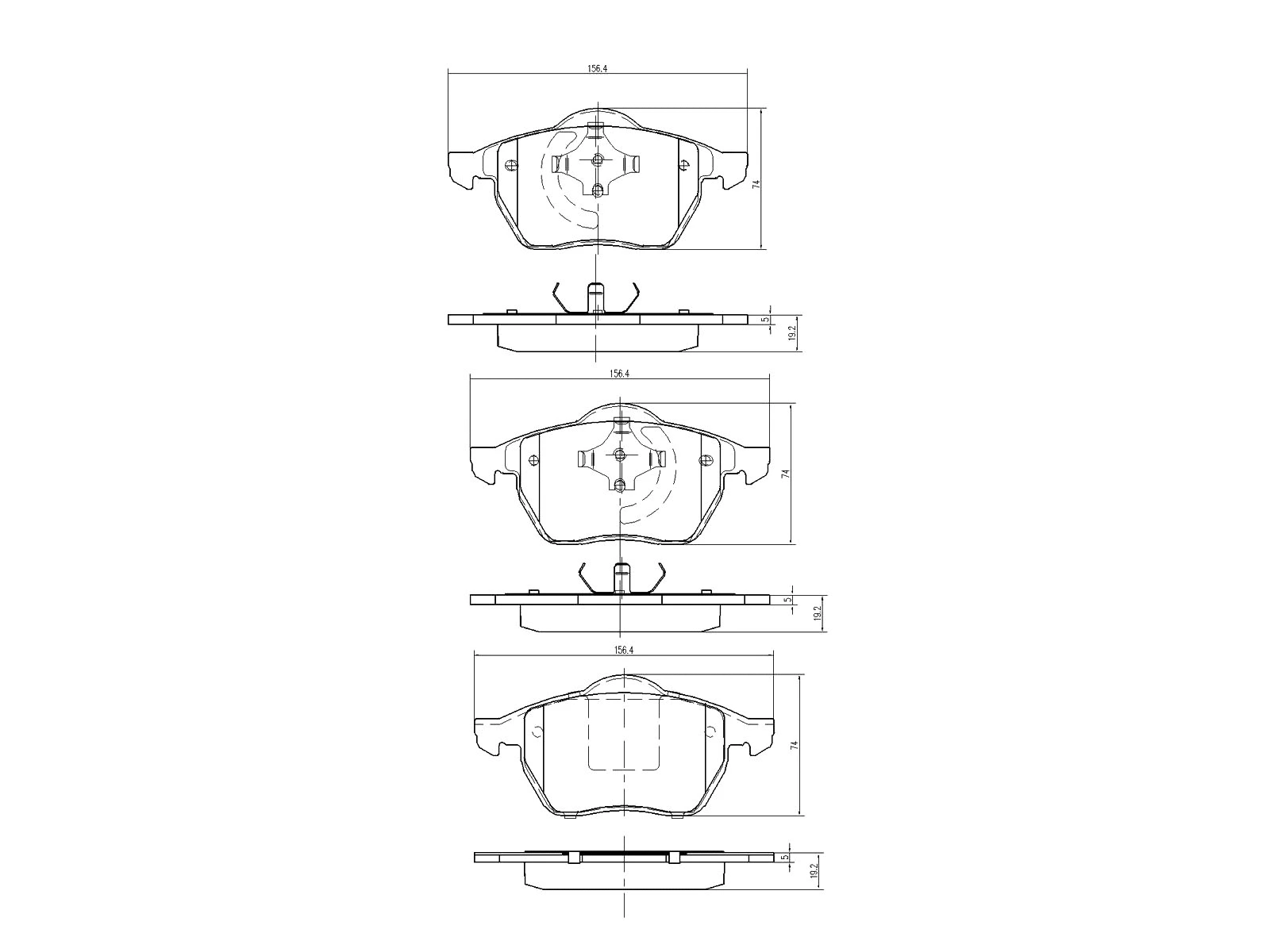 Kit de plaquettes de frein, frein à disque A.Z. Meisterteile AZMT-44-022-1042