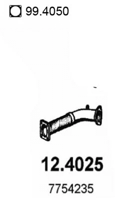 Tuyau d'échappement ASSO 12.4025