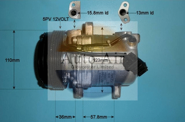 Compresseur, climatisation AUTO AIR GLOUCESTER 14-0751R
