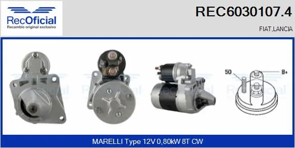 Démarreur RECOFICIAL REC6030107.4
