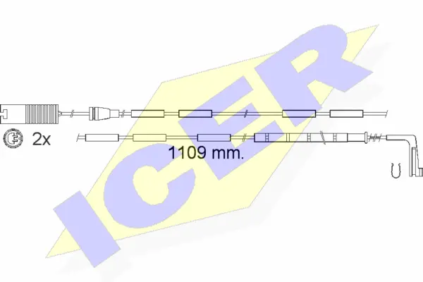 Contact d'avertissement, usure des plaquettes de frein ICER 610542 E C