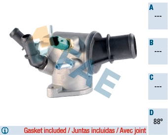 Thermostat, liquide de refroidissement FAE 5349288