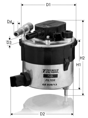 Filtre à carburant TECNECO FILTERS GS939/13